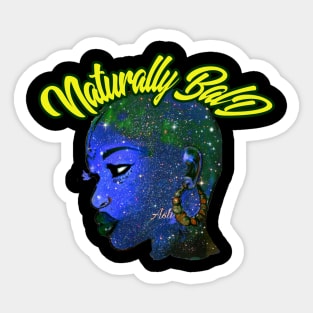 Naturally Bald & Bold Women TShirt Sticker